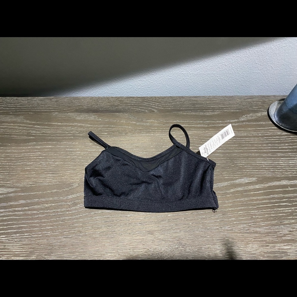 body wrappers camisole black bra xs